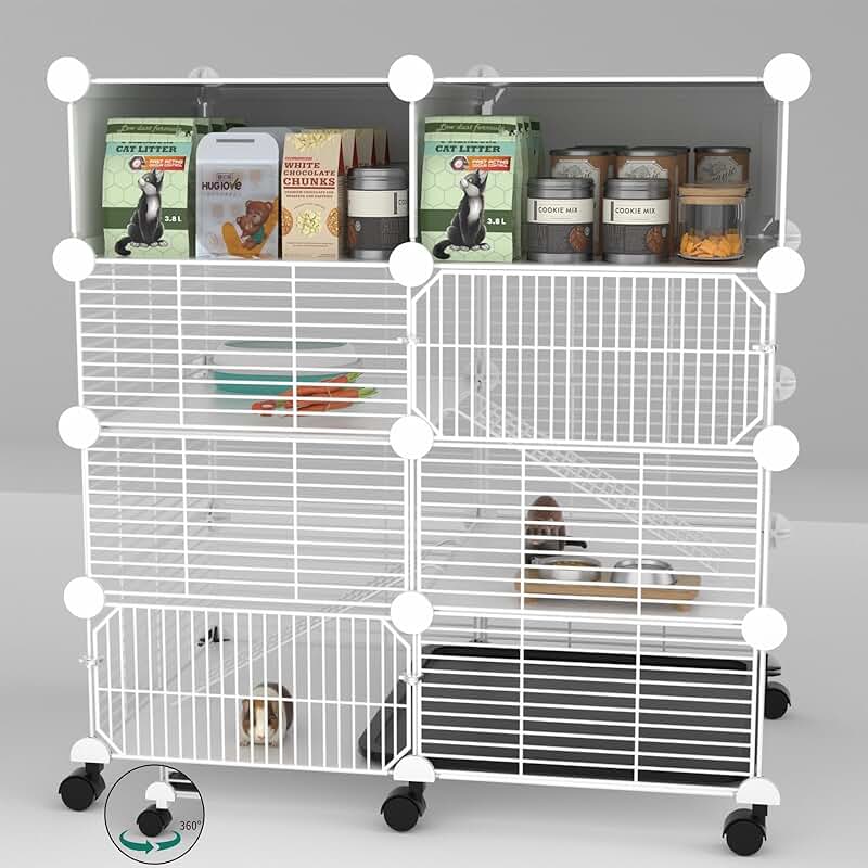 Indoor 3-Tier Guinea Pig and Small Animal Cage