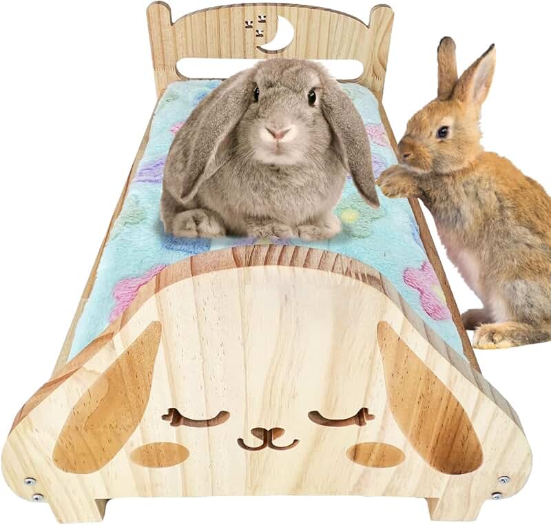 Bunny Series Bundle with Interactive Toy and Wooden Bed