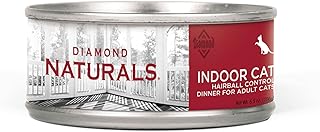 Indoor Hairball Cat Food, 24 cans of 5.5 oz