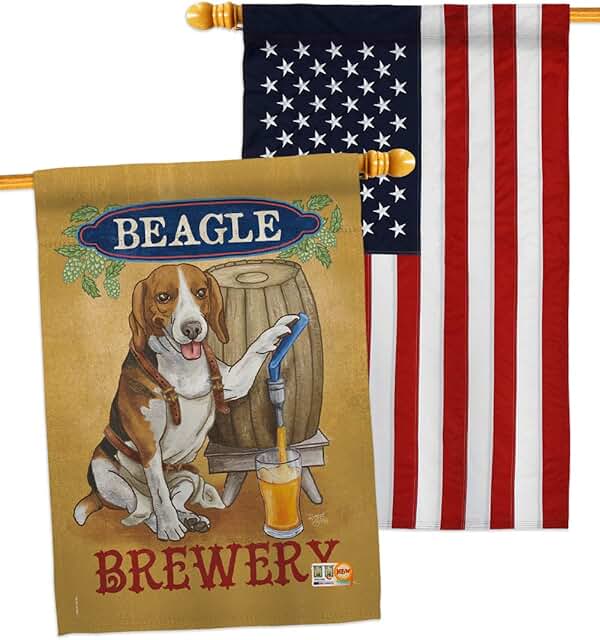 Dog and pet themed garden flag set