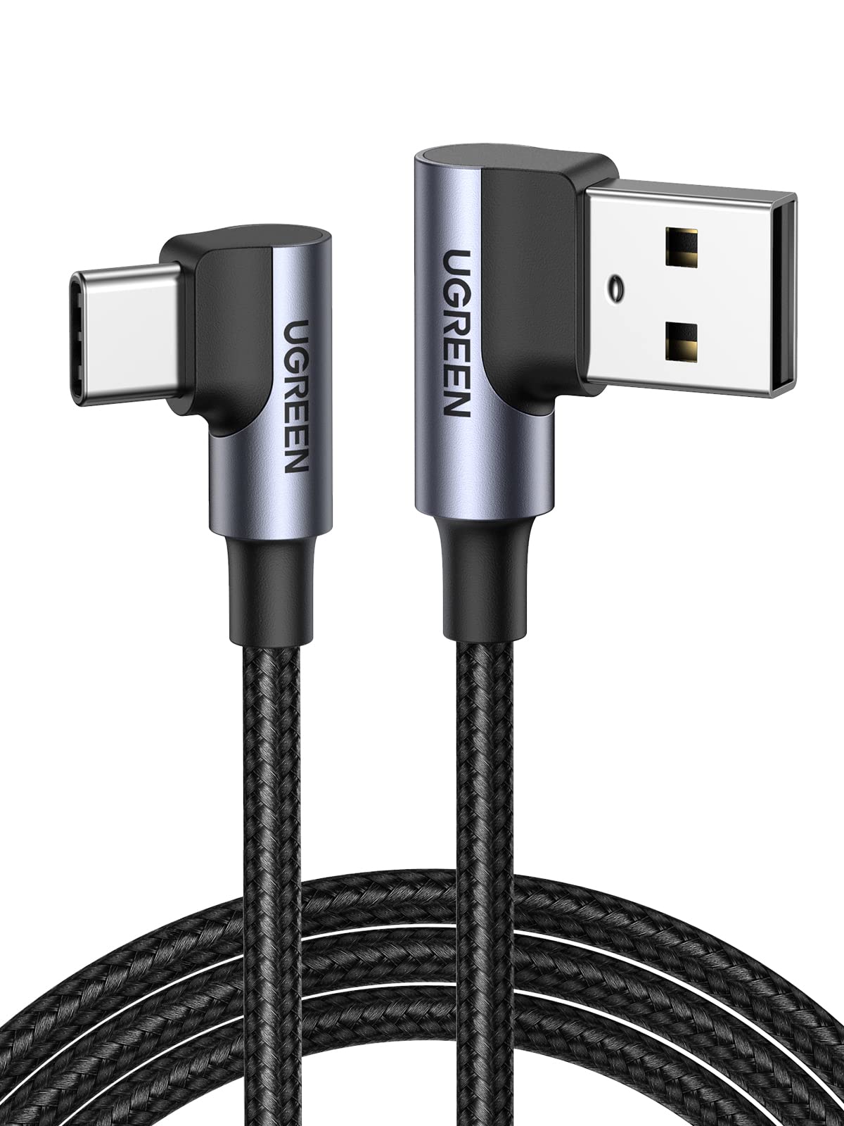 90 Degree USB to USB C Fast Charging Cable, 3.3 Feet