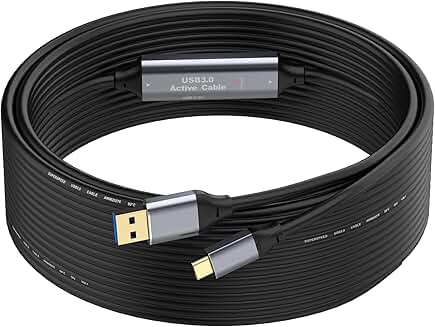50FT USB to USB C Cable with Signal Boosters