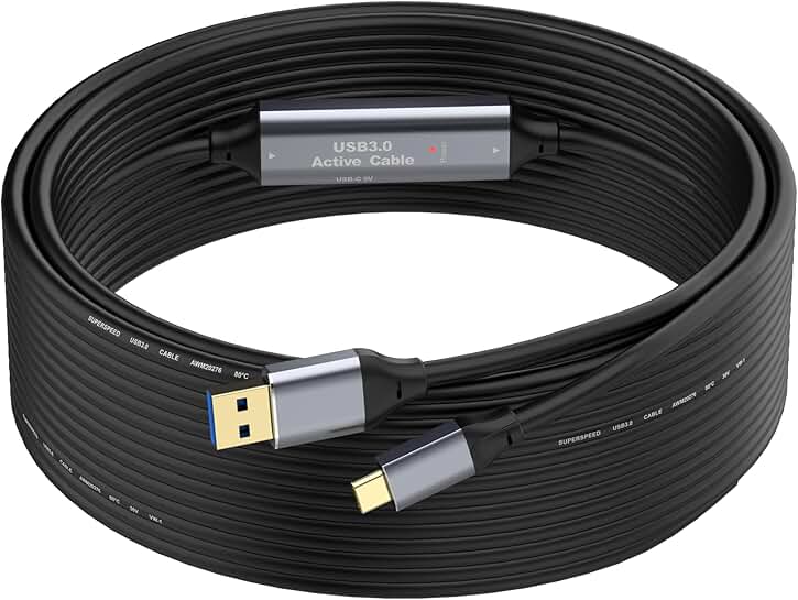 50FT USB to USB C Cable with Signal Boosters