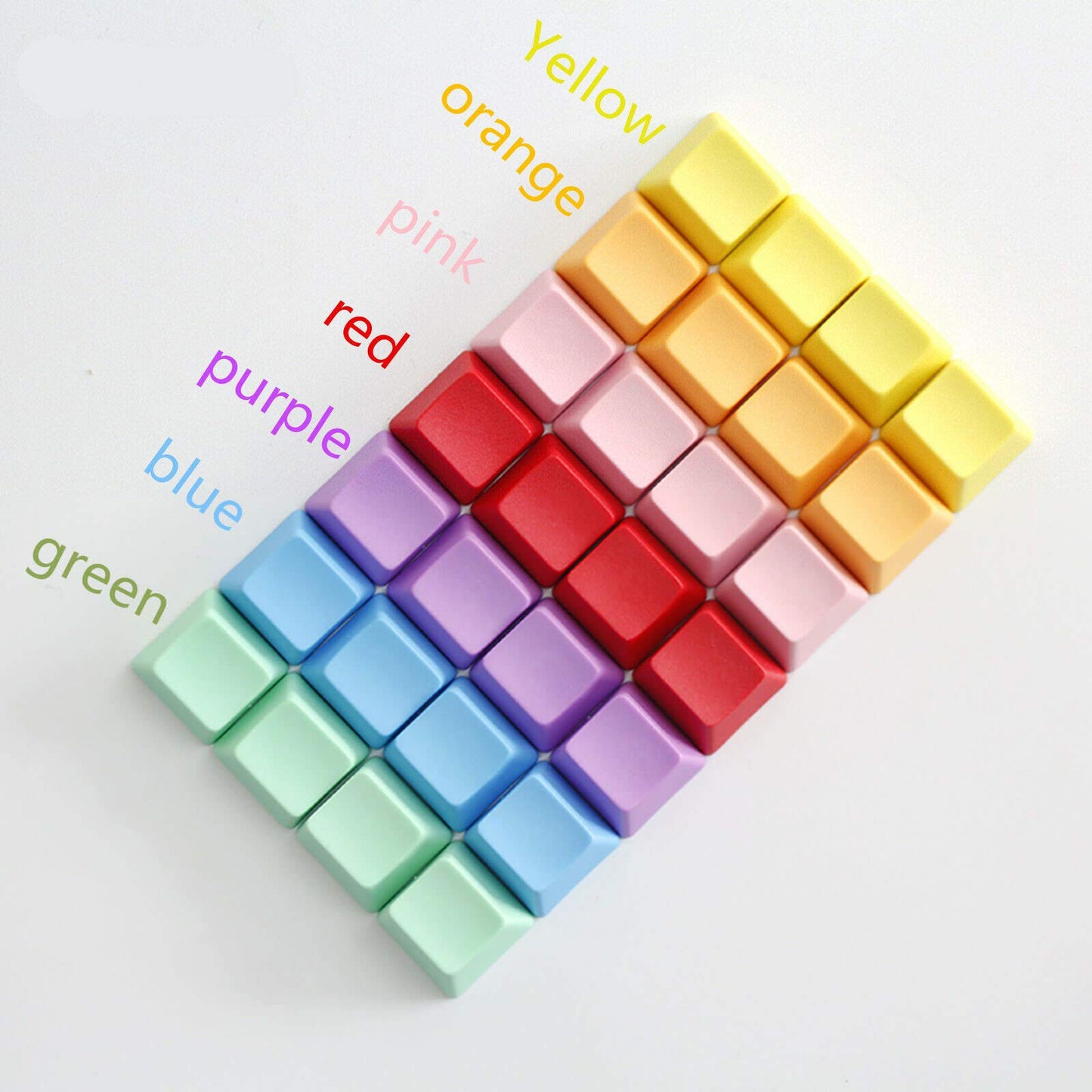 1 Pcs Blank Thick PBT Keycaps R1 R2 R3 R4 Single Switch OEM Height for Cherry MX RGB Gaming Mechanical Keyboard (R1, Pink)