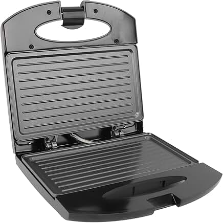 Electric Sandwich Press with Nonstick Plates