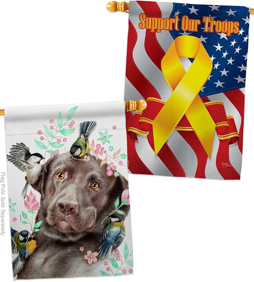 Dog and Puppy Play Flag for Garden or Yard