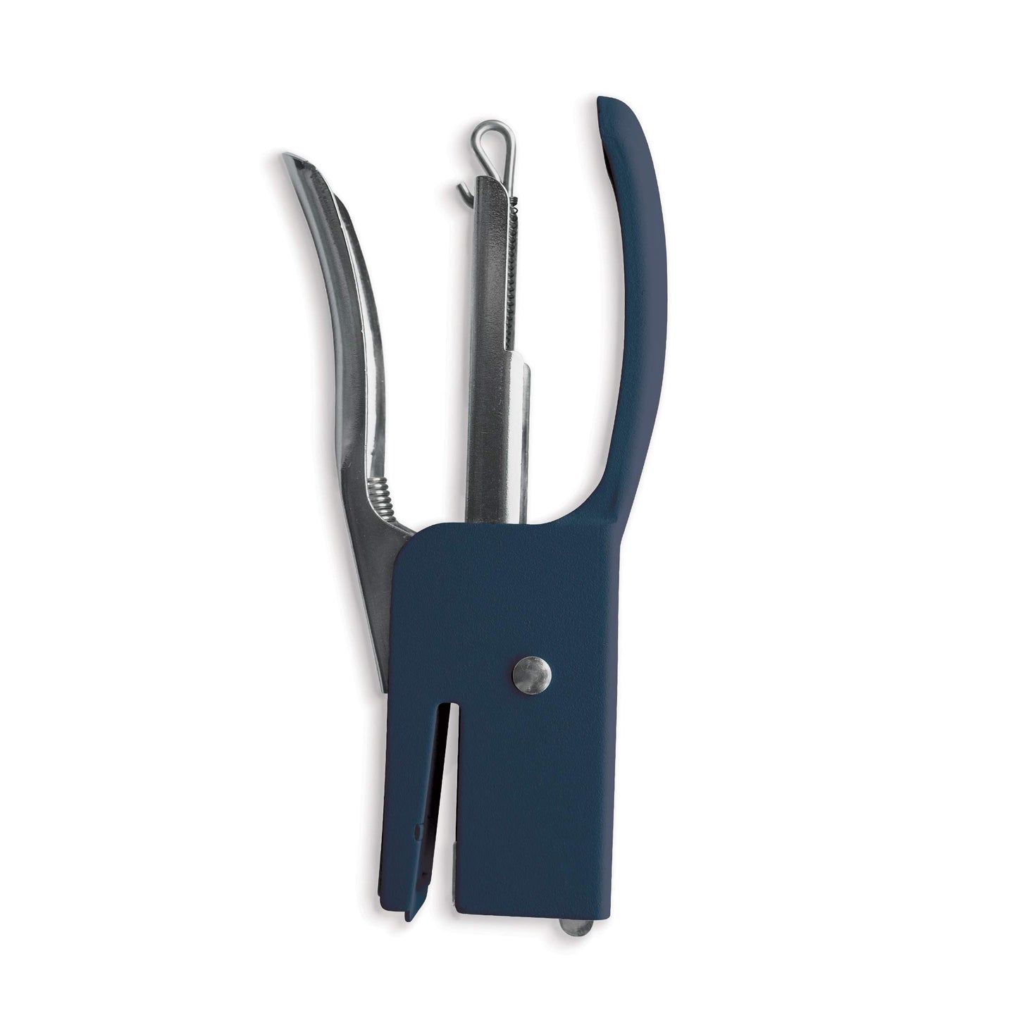 Navy Blue Handheld Stapler with Staples for Office Use