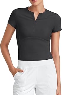 Slim Fit Women's Half Zip Workout Shirt