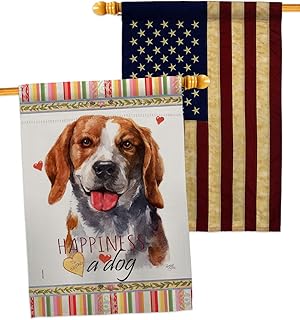 Beagle Dog House Flag Pack for Garden or Yard