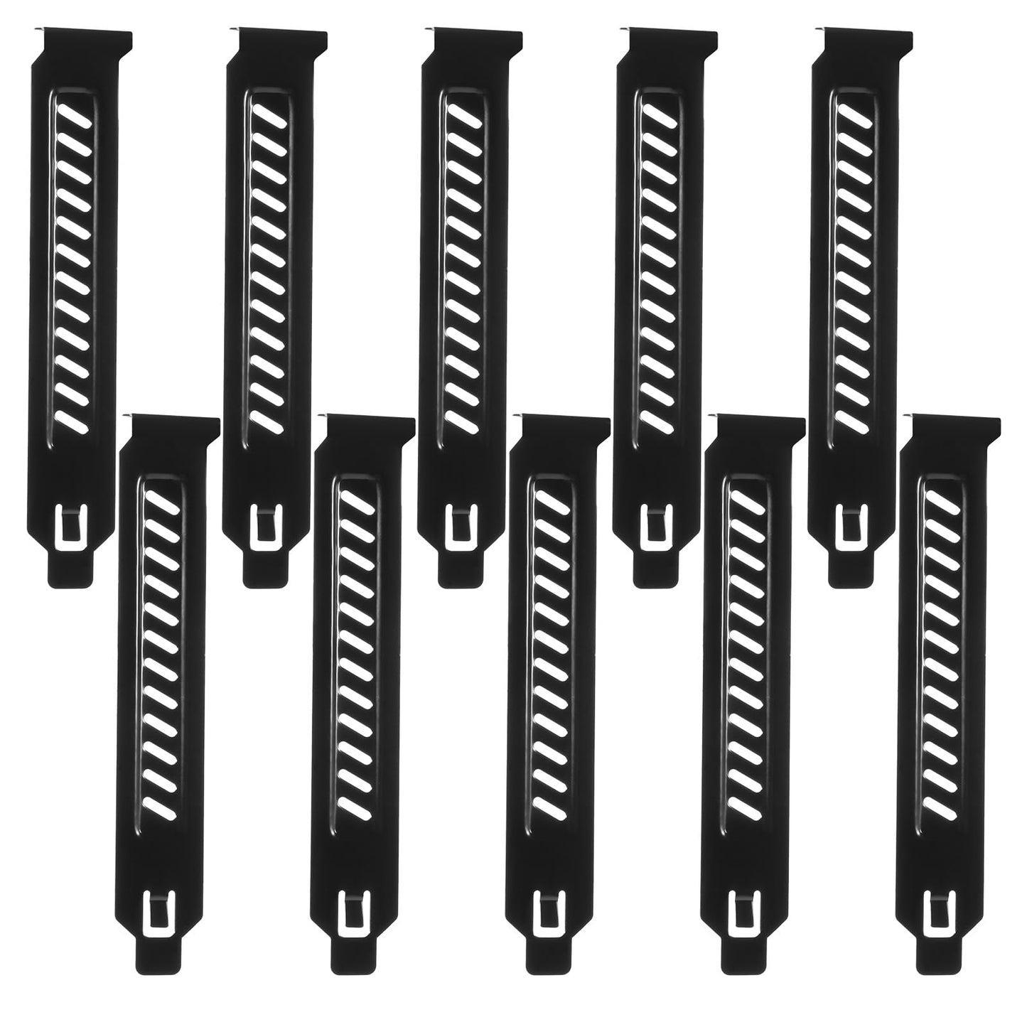 10 Pack Vented PCI Slot Covers for Computer Cases