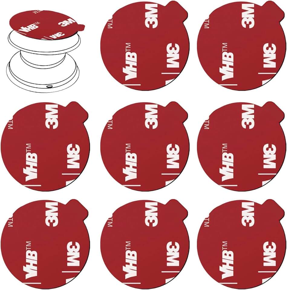 8 Pack 3M Adhesive Replacement Pads for Mounts