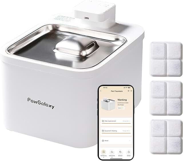 4L Cat and Dog Water Fountain with App Monitoring
