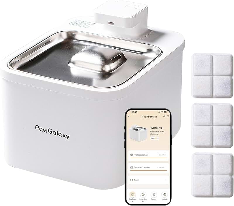 4L Cat and Dog Water Fountain with App Monitoring