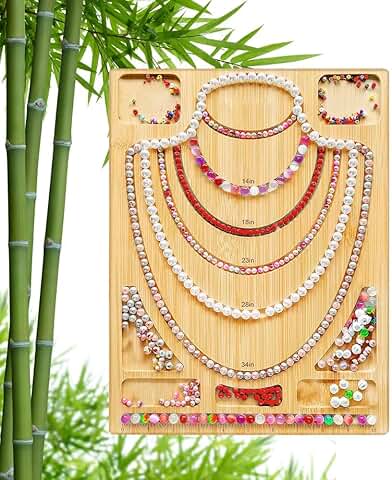 Bamboo Bead Board for Jewelry Making and Design