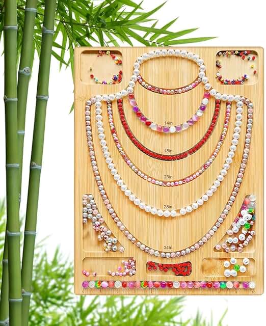Bamboo Bead Board for Jewelry Making and Design