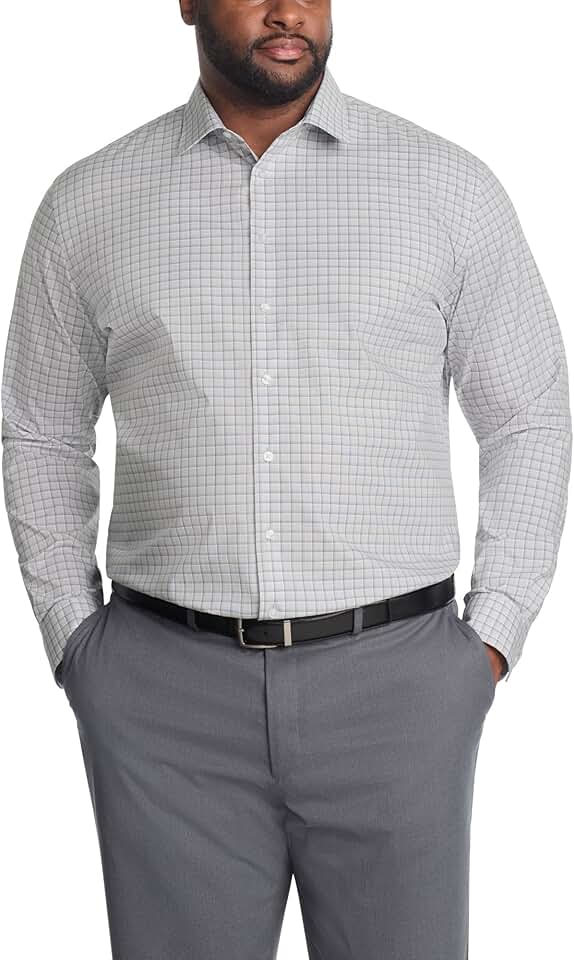 Men's Non-Iron Stretch Dress Shirt Big and Tall