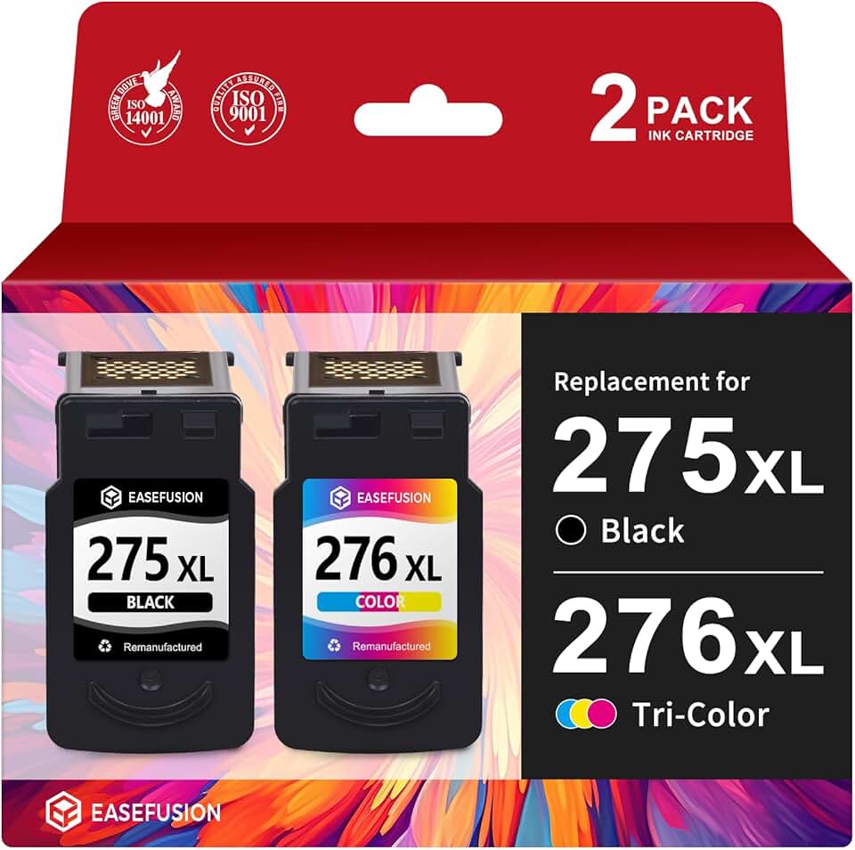 275XL and 276XL Black and Color Ink Cartridges Pack