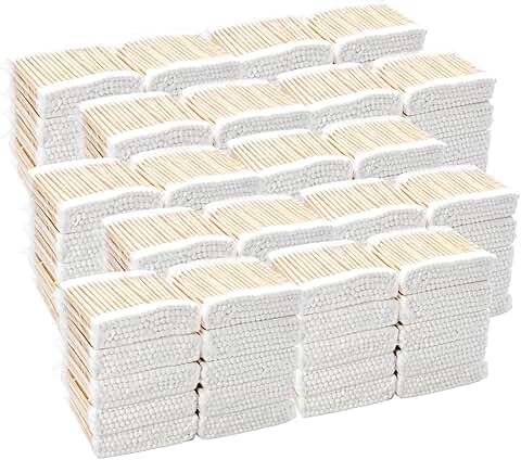 Bulk 11,000 Double Round Cotton Swabs with Wooden Sticks