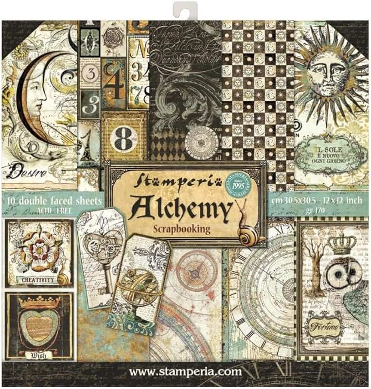 Multicoloured Double-Sided Paper Pad, 12" x 12"