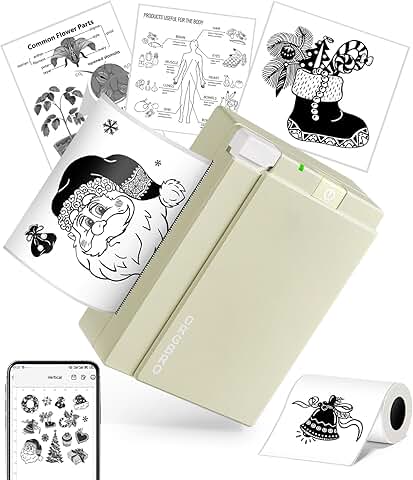 Portable Thermal Sticker Printer for Photos and Notes