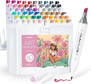 Mini Brush and Slim Broad Alcohol Markers for Artists