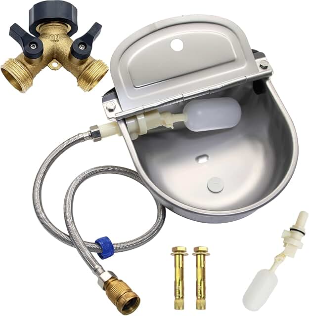 Automatic stainless steel water bowl for animals