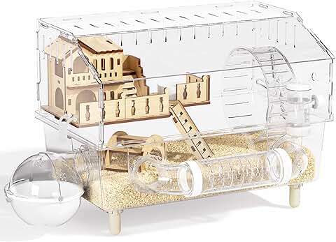 9-in-1 Clear Hamster Cage with Accessories