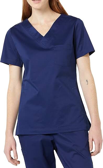 Women's Classic Fit V-Neck Short Sleeve Scrub Top