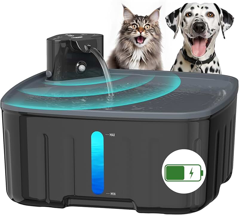 Wireless Large Dog Water Fountain with Sensor