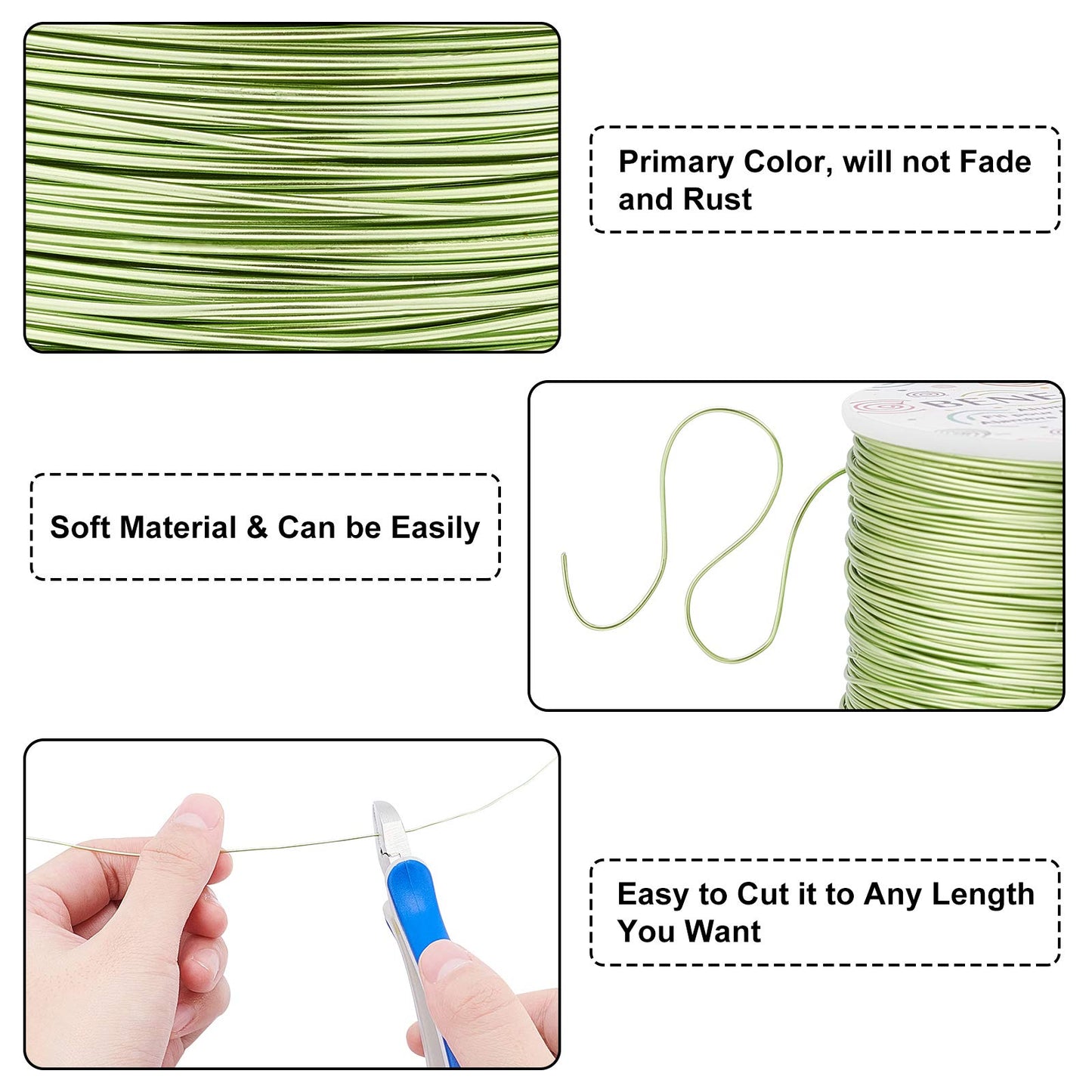 20 Gauge Tarnish-Resistant Aluminum Jewelry Beading Wire