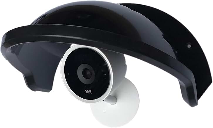Black Sunshade and Rain Cover for Outdoor Camera