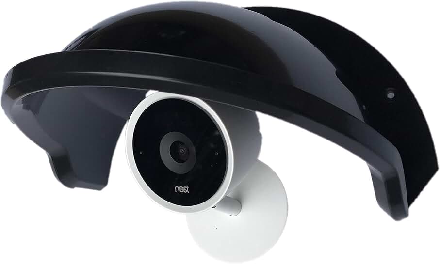 Black Sunshade and Rain Cover for Outdoor Camera
