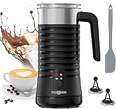 4-in-1 electric milk frother with hot and cold foam