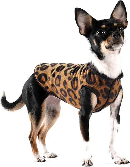 Soft fleece dog sweater vest for small dogs