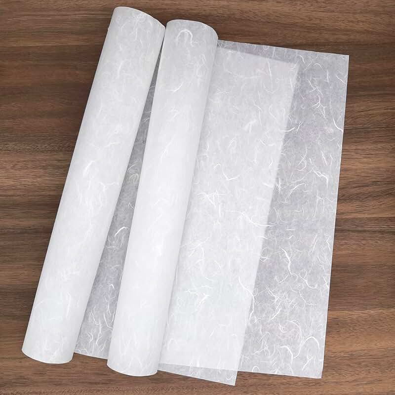 Natural Mulberry Fiber Paper, 30 Sheets, 17.7"x17.7"