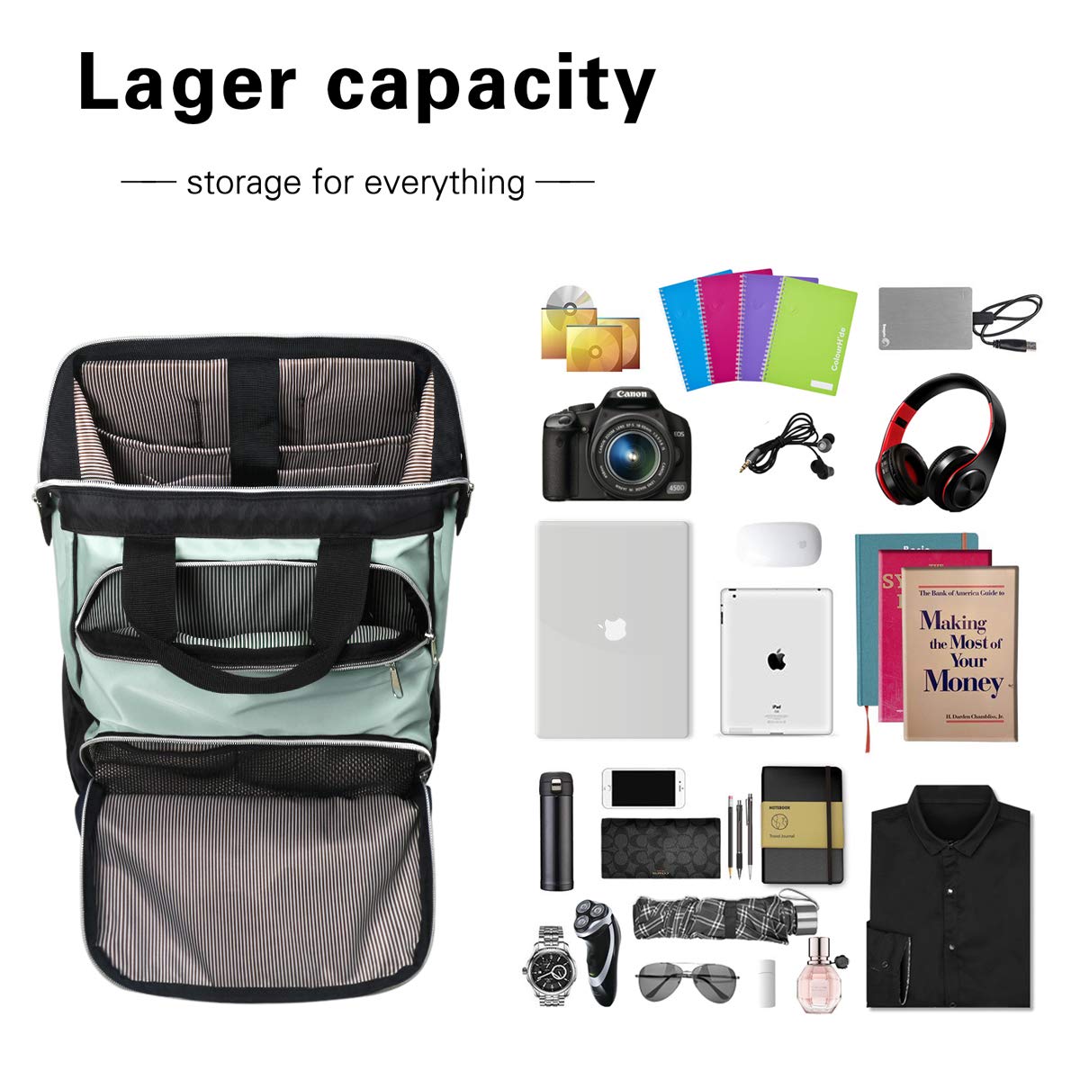 Laptop Backpack, Travel Backpack for Women,Work Backpack, School Backpack for Girls(7651-GB)