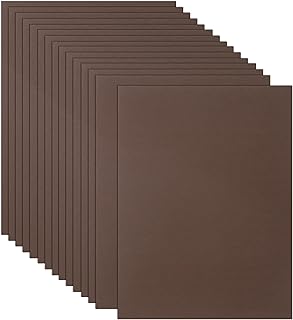 100 Sheets 8.5x11 Dark Brown Cardstock for Crafts