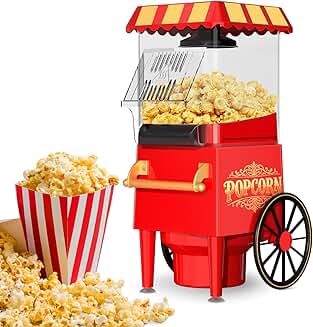 1200W Hot Air Popcorn Maker with Butter Tray