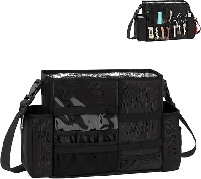 Large Hairdresser Makeup Bag with Shoulder Strap