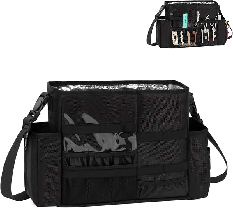 Large Hairdresser Makeup Bag with Shoulder Strap