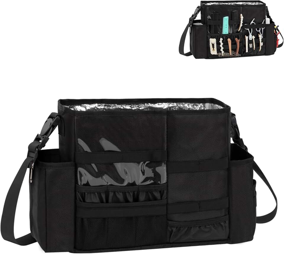 Large Hairdresser Makeup Bag with Shoulder Strap