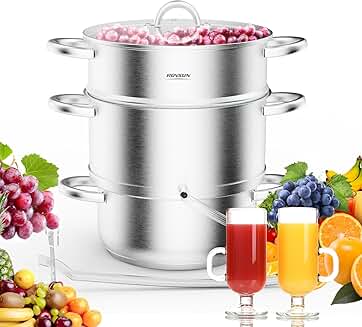 8.5 Quart Stainless Steel Juice and Steamer Pot