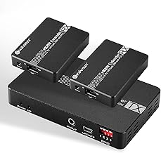 HDMI Extender Over Ethernet, 1080P, 196ft, 1x2 Splitter
