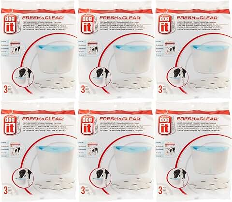 Replacement Foam Filter for Dogit Fountain 18 Pack
