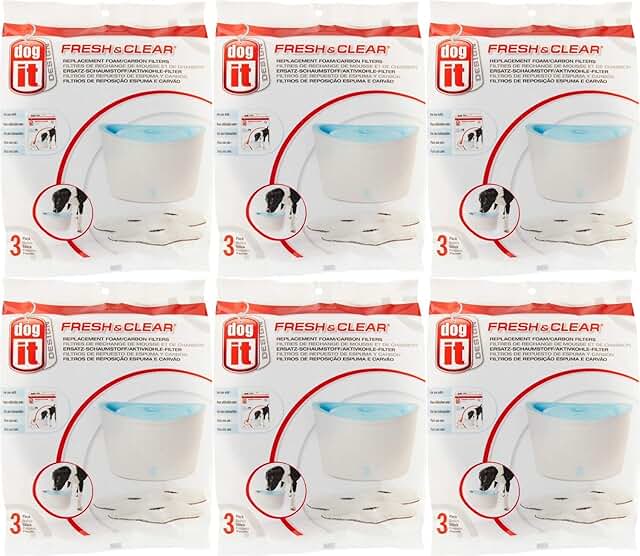 Replacement Foam Filter for Dogit Fountain 18 Pack