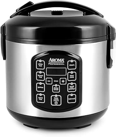 Digital Rice Cooker and Multicooker, 4-Cup Uncooked