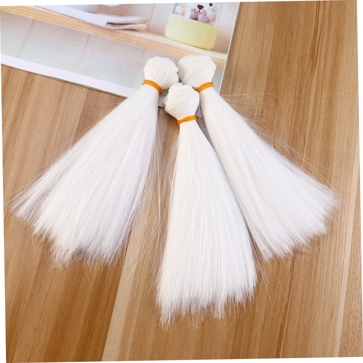 Colorful Locks DIY Doll Wig Kit 6pcs Straight Hair Wefts