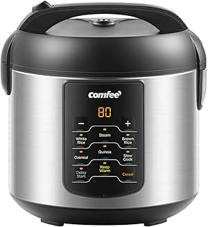 6-in-1 Compact Stainless Steel Rice Cooker and Multi Cooker