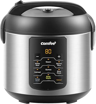 6-in-1 Compact Stainless Steel Rice Cooker and Multi Cooker