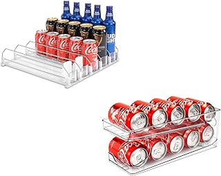 Automatic Rolling Soda Can Organizer for Refrigerator